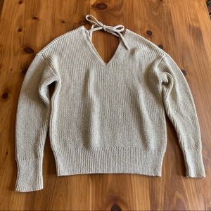 Loft gold shimmer sweater